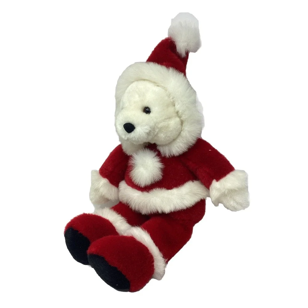 Vintage Santa Bear Plush Creations Stuffed Animal toy 16
